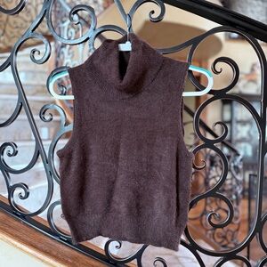 Jessica Simpson Soft Chocolate Knit Cowl Neck